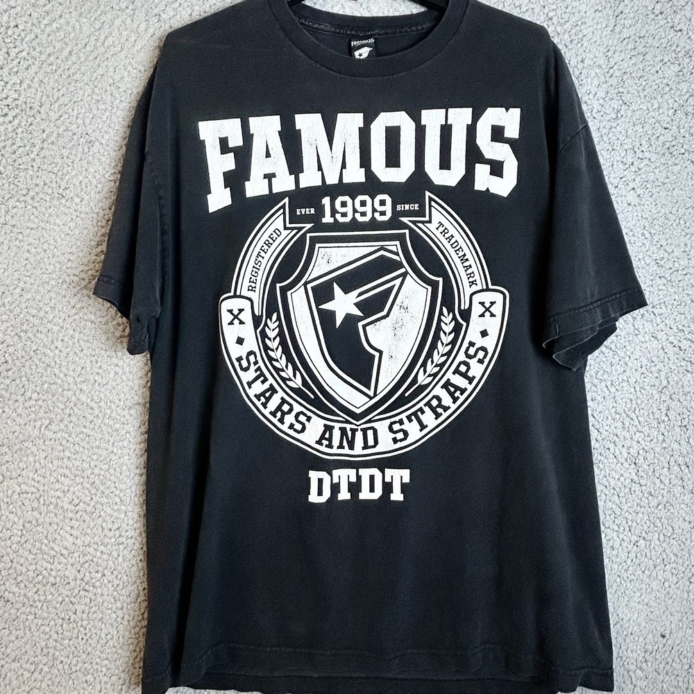 Vintage Y2K Famous Stars And Straps Skate T-Shirt Size XL Travis Barker Blink